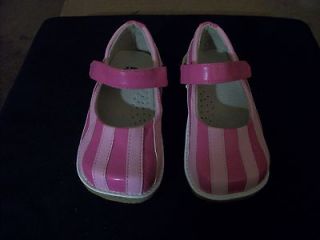 NEW PUDDLE JUMPER SHOES SIZE 1 YOUTH LIGHT & HOT PINK STRIPE TRENDY 