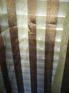 brown sheer curtains in Curtains, Drapes & Valances