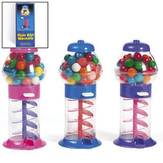 Blue Mini Gumball Machine W/Gumballs Party Favors And Supplies Read 