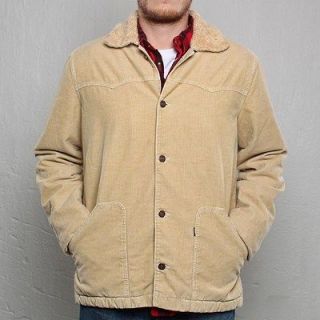 LVC Levis Vintage Clothing Cord Sherpa Taos Taupe Corduroy Jacket 