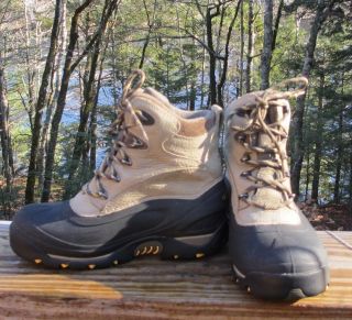 COLUMBIA Womans Size 6.5 Black Tan BUGABOOT SNOW BOOTS Insulated Omni 