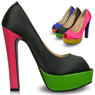 Womens Shoes Charming Classic Platforms High Heels Pumps Multi Colored 