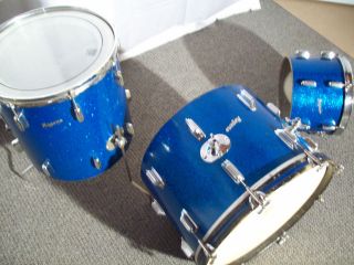 Rogers Blue Sparkle Holiday Drums