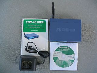 TRENDNET CABLE/DSL WIRELESS ROUTER Model TEW 431BRP