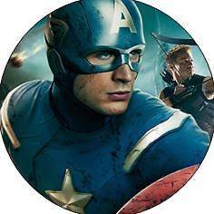 24 Edible cake toppers decorations Captain America the first avenger