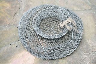 French fishing metal net or basket. To keep fish alive.