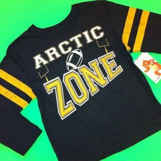 NEW ARCTIC ZONE Football Baby Boys 3T 4T Graphic Shirt Gift Black 