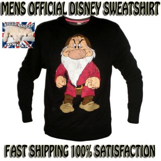 Mens Boys Disney Grumpy Vintage Sweatshirt All Size