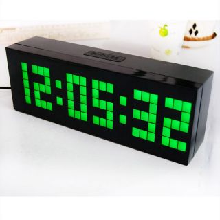   Large Big Jumbo LED snooze wall desk alarm day of week calendar clock