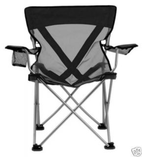 Teddy Portable Travel Beach, Camp, Outdoor Chair  Black