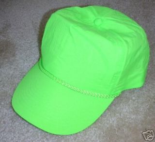 GREEN FRESH PRINCE HAT snapback new 80s FLUORESCENT CAP