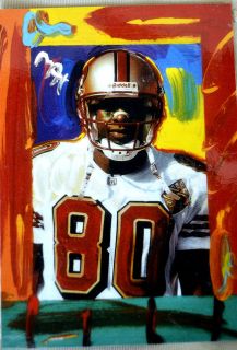 1997 TOPPS GALLERY JERRY RICE PETER MAX ARTIST SERIGRAPHS SAN 