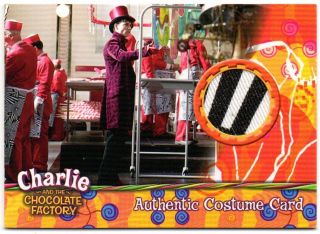 CHARLIE CHOCOLATE FACTORY CANDY STORE WORKERS COSTUME CARD 2005 ARTBOX