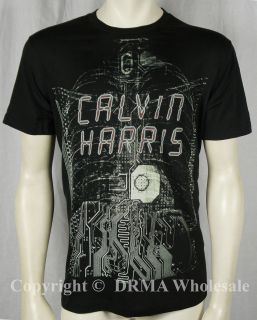 Authentic CALVIN HARRIS DJ Logo X ray T Shirt S M L XL XXL NEW