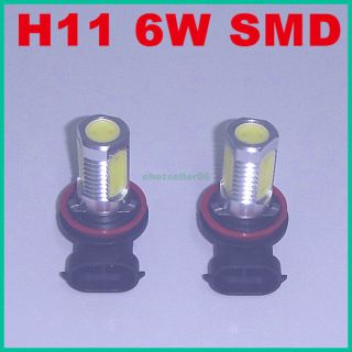 H11 White SMD LED Auto Car Fog Head Light Lamp Bulb High Power 6W