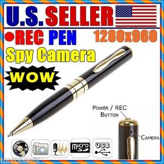 Hidden Spy Rec Pen Cam Camera Nanny DVR Video Recorder Mini Spy Pen 