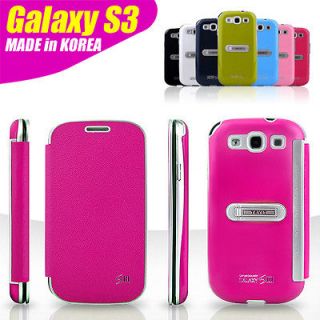 NEW FLIP case cover card for SAMSUNG Galaxy S3 III GT i9300  HOT PINK