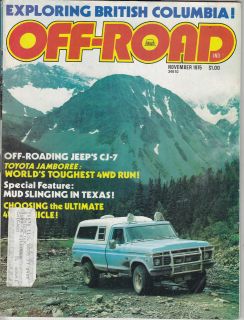   11/75, Jeep CJ 7, Rubicon Springs, Carburetors, Harveys Rhino, Camper