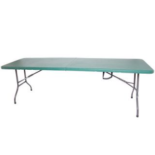  OUTDOOR 6 ft GREEN FOLDING PORTABLE PLASTIC BANQUET PARTY TABLE NEW