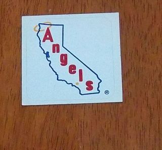 sticker / decal california angels 2 x 2 in. logo