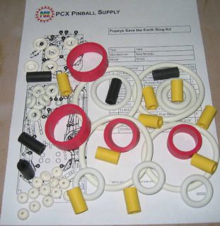 1994 Bally Popeye Saves the Earth Rubber Ring Kit