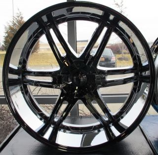 Set of 26x10 Giovanna Canelli Chrome 6x5.5/135 +30 Escalade Denali GMC 