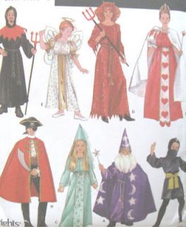   Angel Queen Wizard Ninja Pirate Costumes Sewing Pattern 5930 Uncut