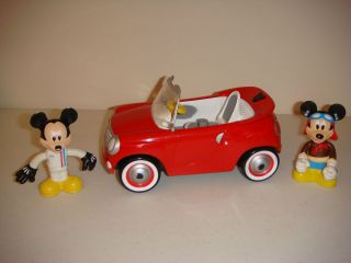Mickey Mouse Clubhouse Mickey Figures and Red Car Talking Vehicle