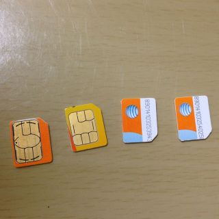 Used Activated Att at&t Micro Sim Card To Activate iPhone 4 / 4S
