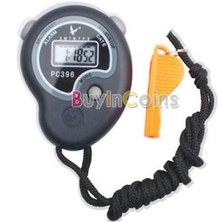 Handheld Sport Digital Alarm Clock Stopwatch Stop Watch