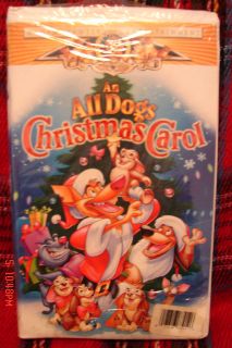 AN ALL DOGS CHRISTMAS CAROL ALL DOGS GO TO HEAVEN Vhs Video FREE MEDIA 