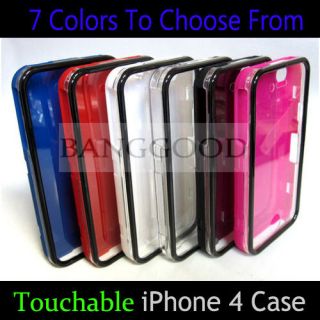 TOUCHABLE Crystal Hard Case w/ Built In Screen Protector For iPhone 4 