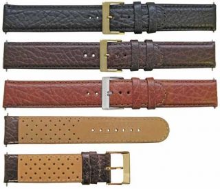     Con Italian Calf Leather watch Straps Nut Buck Breathable Lining