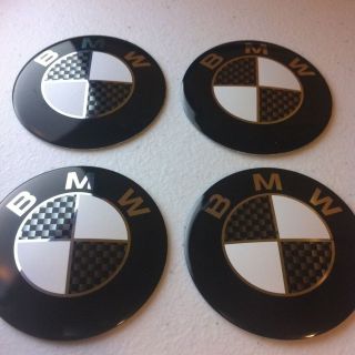 BMW Wheel Center Cap Emblem Decal Badge Hub Rim Sticker M 3Series 