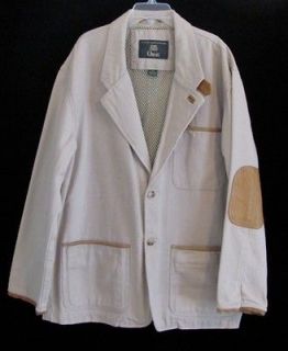Vtg Orvis Cotton Leather Hunting Shooting Sporting Canvas Jacket M