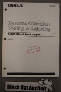 CAT Caterpillar 3406B Diesel Truck Engine Op Testing & Adjusting 