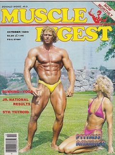 OCT 1983 MUSCLE DIGEST vintage body building magazine STEVE BOHNSTEDT