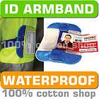 ID Card SIA Security Work Wear Armband Badge Holder Waterproof Hi Vis 