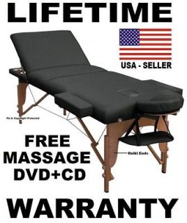 MASSAGE TABLE NEW BED PORTABLE ★FREE MASSAGE DVD+MUSIC CD+SHEET 