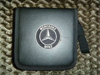   BENZ LUXURY CD CASE wallet holder   HOLDS 48 cds dvds CAR AUTO