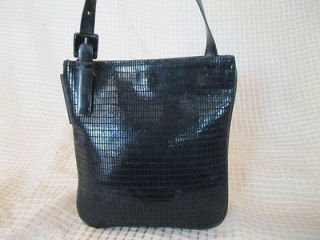 NINO CERRUTI 1881 genuine black leather suede bag purse