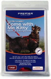 Come with Me Kitty Harness & Bungee Leash   LARGE / RED