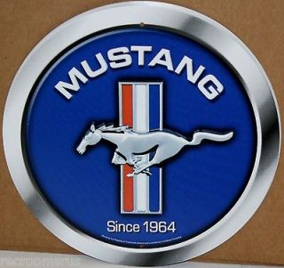 Newly listed FORD MUSTANG 12 ROUND MUSTANG METAL SIGN