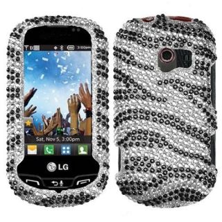 Mobile LG Extravert Crystal Diamond BLING Hard Case Snap Phone Cover 