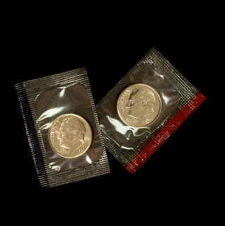 1997 P+D Roosevelt Dime Set ~ Uncirculated Coins in Mint Cello