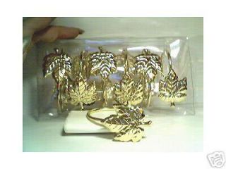 Newly listed SET OF 12 GOLD MAPLE LEAF SHOWER CURTAIN HOOKS   BRAND 