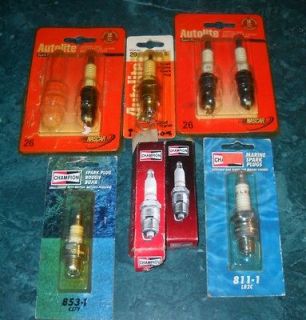 Lot of Autolite and Champion Spark Plugs Unused in Package