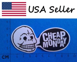 Cheap Monday Vinyl Sticker (019) Skateboard Car Window Bumper Decal