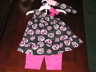 Maggie & Zoe 3 Piece Baby Outfit   Shirt, Headband and Pants