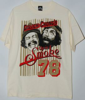 Cheech and Chong Up in Smoke 78 off white T Shirt tee Tommy Marin 78